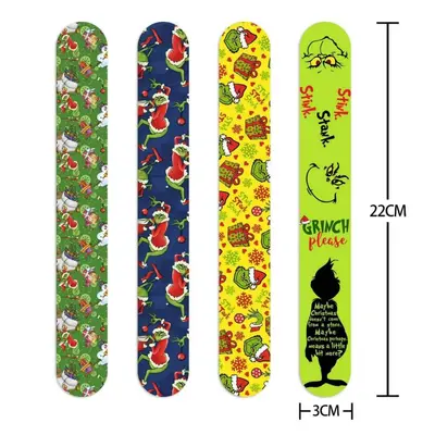 Grinch PVC Kids Snap Bracelets