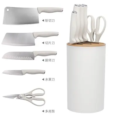 Home knife set, 5-piece including chef, slicing and fruit knives - 6