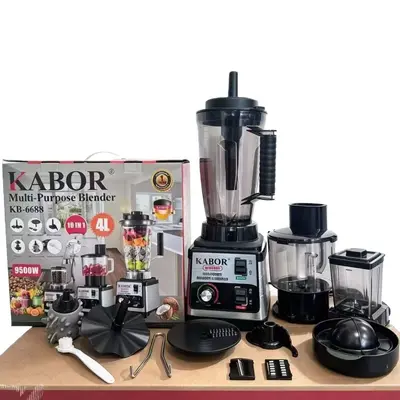 10 in 1 Blender 9530 Motor Multifunktionale Edelstahl Hochleistungsmixmaschine mit großem Fassungsvermögen Rührmaschine Export