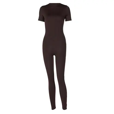 Women's Short-Sleeve Zipper Sports Yoga Jumpsuit, Spring 2026