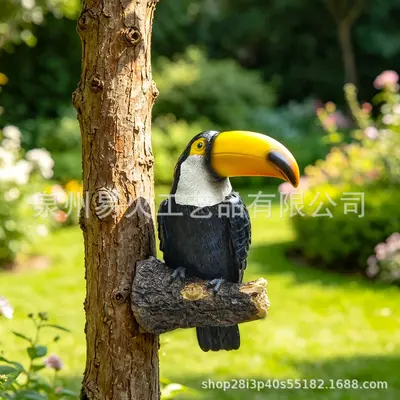 Outdoor Resin Bird Statue Tree Hanging for Garden Decor