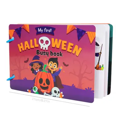 Weihnachts- und Halloween-Stillbuch mit Riss-Aufklebern - 6