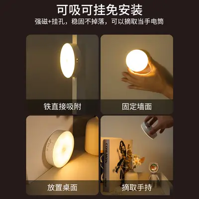 Daguanyuan Human Body Sensor Night Light, Rechargeable