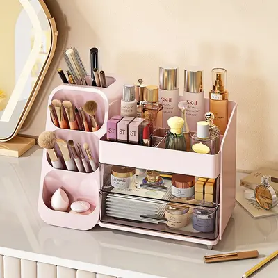 Large capacity cosmetics storage box, multifunctional organizer - 3