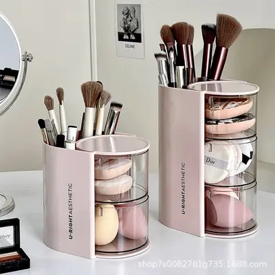 Dust-proof vanity storage box, large capacity