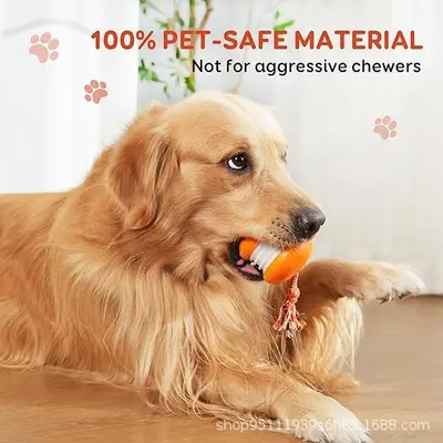 Bissfester Hüpfball mit Seil für Hunde - 3