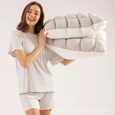 Cooling Puff Pillow with High-Elasticity Fiber Core, Side Sleeper - 12