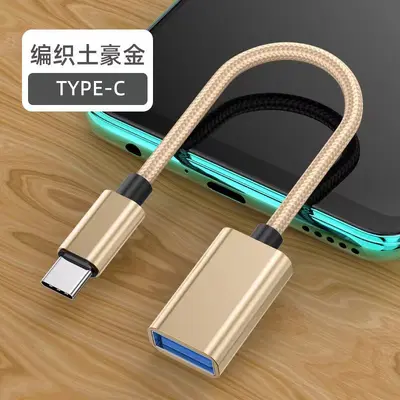 OTG kablosu TYPE-C - 2.0A dişi adaptör kablosu OTG adaptör veri kablosu cep telefonu hızlı şarj araba okuma U disk - 10