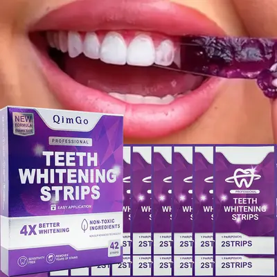 Residue-Free Dry Tooth Strips, Disposable Whitening