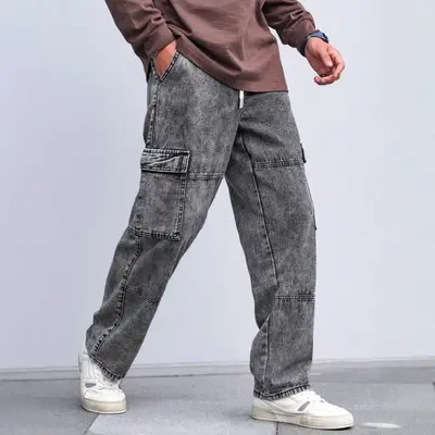 Herren-Jeans mit Seitentaschen, Modell 2025, NK389 - 3