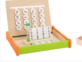 Four-Colour Wooden Educational Toy for Young Children - 8