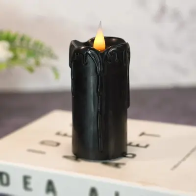 Battery-Powered Tear-Effect Candle Light for Spa and Meditation Decor - 10