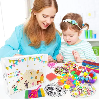 Yaratıcı DIY oyuncak seti, çocuk el sanatları malzeme paketi