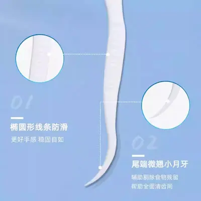 Xiaozhu disposable dental floss picks, ultra-fine, family pack