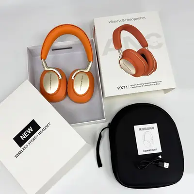 PX71ANC Over-Ear Bluetooth-Kopfhörer mit echter Geräuschunterdrückung, Metalllack - 9