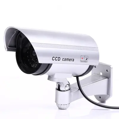 Solar-Powered Simulated Surveillance Dummy Camera - 9