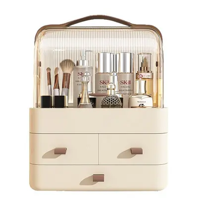Desktop makeup drawer organizer, dust-proof, multi-purpose