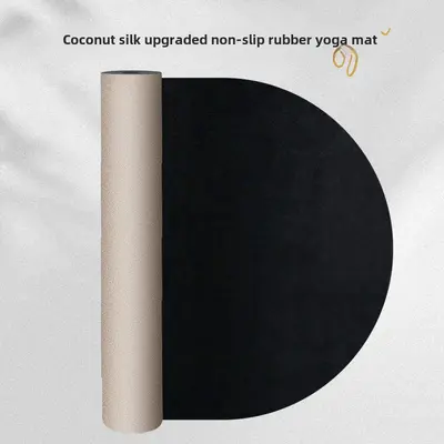 Kokosnussschalen Yogamatte, oval und Halbmond, rutschfest, schweißabsorbierend
