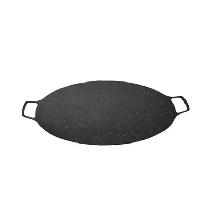 Koreanische Grillplatte für Induktionsherd, tragbare Eisenplatte für Camping