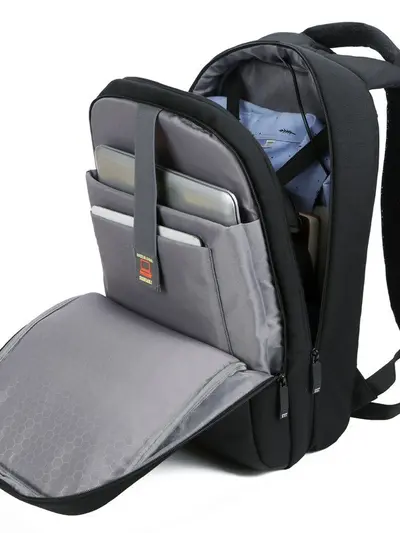 Waterproof Rechargeable Laptop Backpack, Contrast Color, Multifunctional - 5