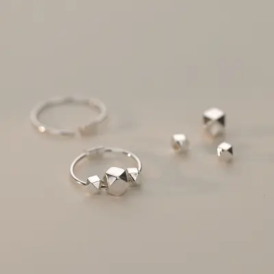 925er Silber Design Ohrringe, Damen - 3