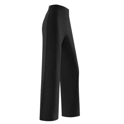 Women's Wide-Leg Fleece-Lined Winter Pants, Straight Fit - 5