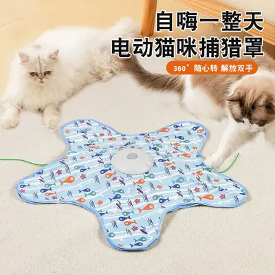 2nd Generation Star-Shaped Cat Hunting Tent with Teaser Toy - 3