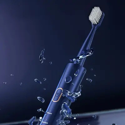 Elektrozahnbürste, 8 Bürstenköpfe, Schallvibration, Dual-Modus
