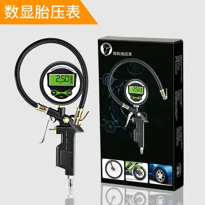 Digital Tyre Pressure Gauge Inflator Chuck for Car, Bicycle and Motorcycle - 2