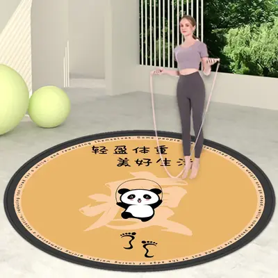 Runde Sprungseil-Bodenmatte, rutschfest, waschbar - 7