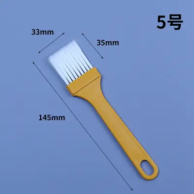 Plastik boya fırçası su geçirmez tutkal fırçası plastik No. 4 küçük fırça plastik saplı tel fırça toz giderme barbekü fırçası klavye fırçası - 11