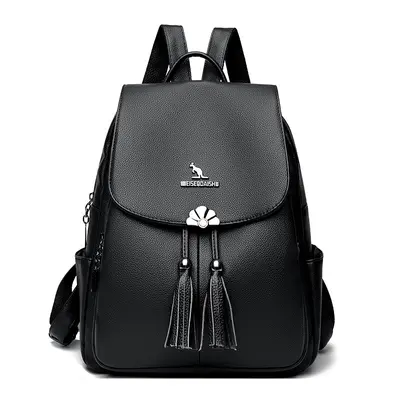 Soft Leather Women's Backpack, Large Capacity, for Daily Use and Travel - 6