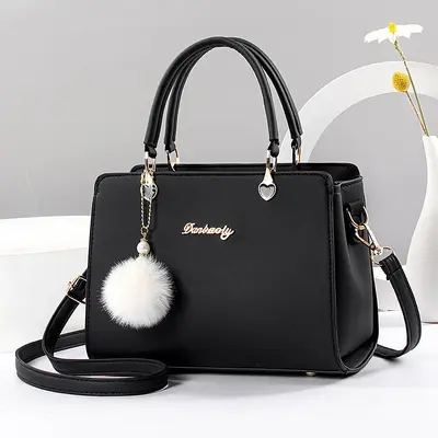 Women's Crossbody PU Leather Square Bag with Chain Strap - 6