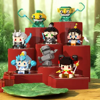 Nezha ve Aobing Figür Yapı Blokları Seti, Lego Uyumlu, Çocuk Oyuncağı - 3