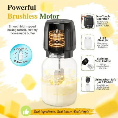 1.5L Tereyağ Karıştırıcısı Amazon Bestseller Elektrikli Karıştırıcı Mutfak Kahvaltısı Büyük Kapasiteli Tereyağ Karıştırıcı