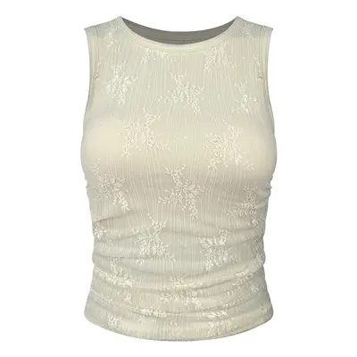 Women's Yoga Sports Bra with Lace and Fixed Cups - 7