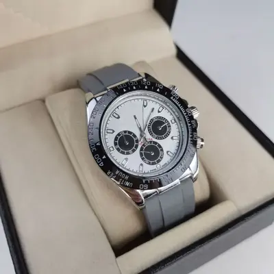 Erkek silikon saat Submariner kuvars su geçirmez parlak - 3