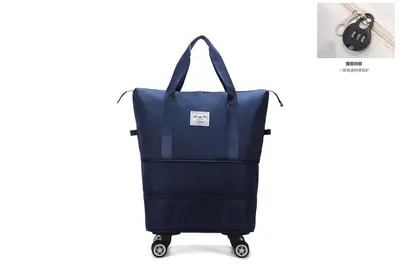 Extra large capacity travel bag, security lock universal wheeled maternity bag, short distance business trip airplane bag storage bag - 13
