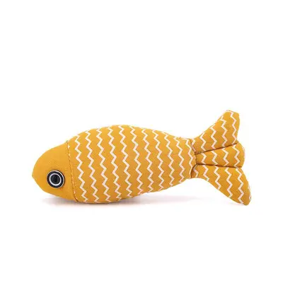 Catnip Linen Fish Cat Toy, Chew-Resistant for Kittens - 9