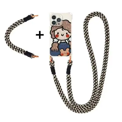 Apple 16 Pro Max crossbody strap case, iPhone 13 compatible - 11
