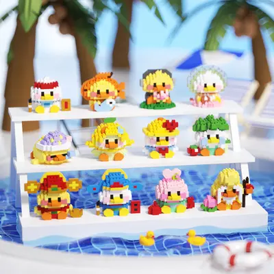 Cartoon Figure Building Blocks, Assembled Ornament - 9