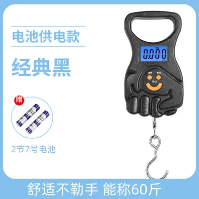 Hochpräzisions-Handschuhe-Waage 50 kg Kofferwaage Kofferwaage tragbare Mini-Digitalwaage Hakenhaken-Angelwaage Express-Gramm-Waage - 12