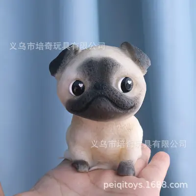 Large Dog Squeeze Toy, Pug Design Stress Relief Toy - 7
