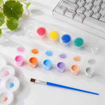 Children's Acrylic Paint Set, 12 Colors - 2