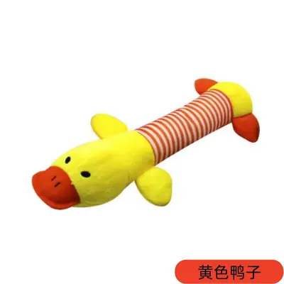 跨境宠物用品条纹磨牙狗狗训练互动玩具四脚长条动物发声毛绒玩具 - 8