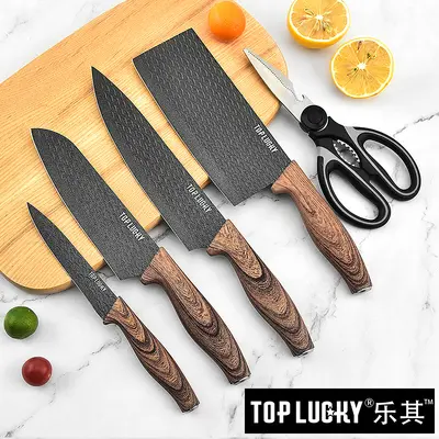 Yangjiang 3CR13 mutfak bıçak seti, 6 parça paslanmaz çelik - 3