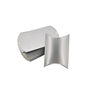 100 pieces kraft paper pillow box gift packaging box wedding candy box small size candy box folding-free - 10