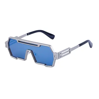 Retro Steampunk Irregular Sunglasses for Men with UV Protection - 11