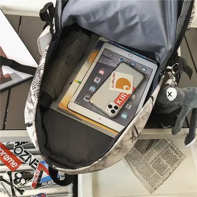 Large-Capacity Middle School Backpack, Japanese Style Casual Daypack - 5