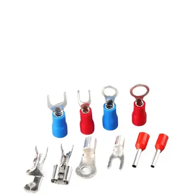 Kaltpress-Kupfer-Kabelschuh-Set, Gabel-, Ring-, nicht isoliert